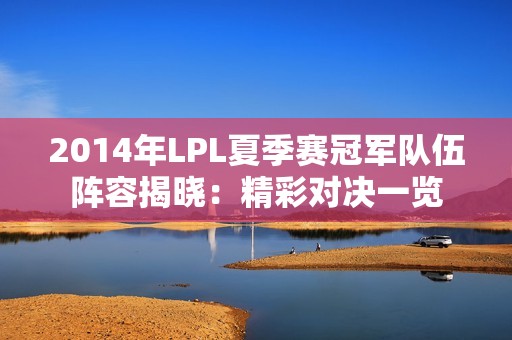 2014年LPL夏季赛冠军队伍阵容揭晓：精彩对决一览