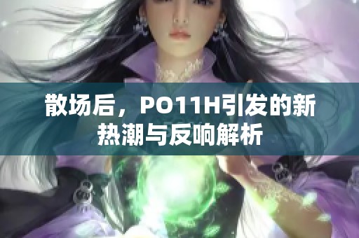 散场后，PO11H引发的新热潮与反响解析