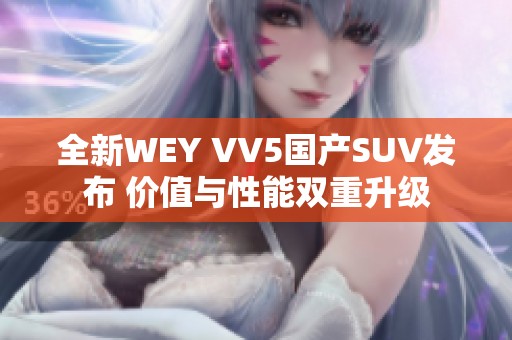 全新WEY VV5国产SUV发布 价值与性能双重升级