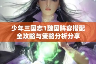 少年三国志1魏国阵容搭配全攻略与策略分析分享