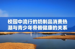 校园中流行的奶制品消费热潮与青少年骨骼健康的关系分析