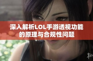 深入解析LOL手游透视功能的原理与合规性问题