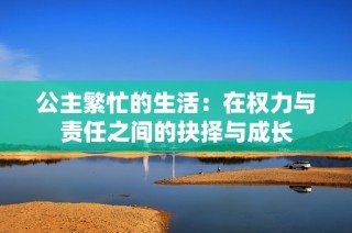 公主繁忙的生活：在权力与责任之间的抉择与成长