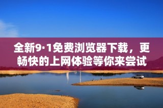 全新9·1免费浏览器下载，更畅快的上网体验等你来尝试