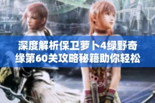 深度解析保卫萝卜4绿野奇缘第60关攻略秘籍助你轻松通关心得分享