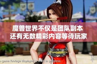 魔兽世界不仅是团队副本 还有无数精彩内容等待玩家去发掘与体验