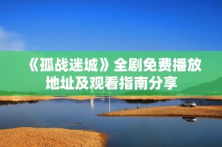 《孤战迷城》全剧免费播放地址及观看指南分享