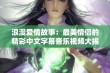 浪漫爱情故事：最美情侣的精彩中文字幕音乐视频大揭密