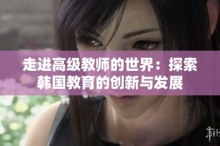 走进高级教师的世界：探索韩国教育的创新与发展
