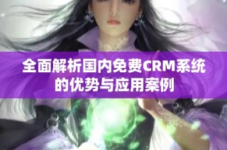 全面解析国内免费CRM系统的优势与应用案例