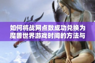 如何将战网点数成功兑换为魔兽世界游戏时间的方法与步骤