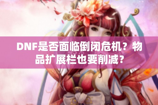 DNF是否面临倒闭危机？物品扩展栏也要削减？