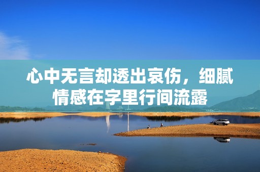 心中无言却透出哀伤，细腻情感在字里行间流露