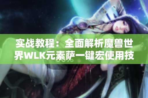 实战教程：全面解析魔兽世界WLK元素萨一键宏使用技巧与演示