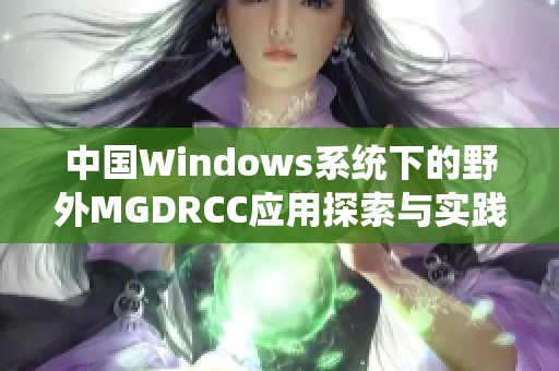 中国Windows系统下的野外MGDRCC应用探索与实践总结